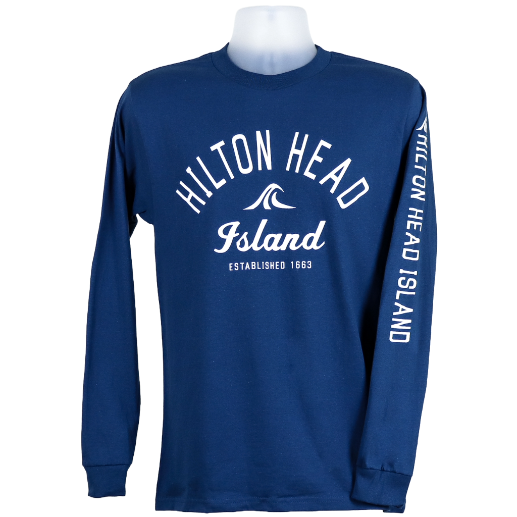 Rhombus Wave Hilton Head Island Long Sleeve T-Shirt