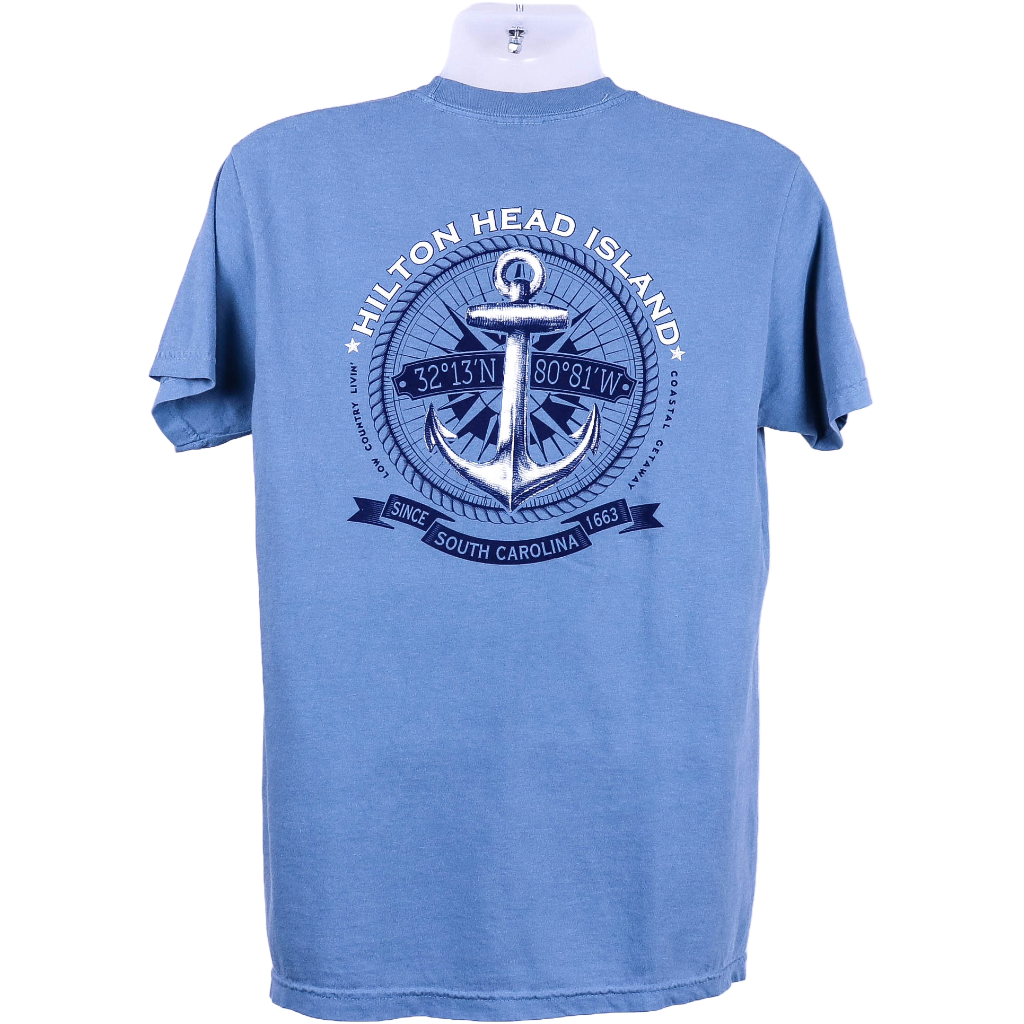 Hilton Head Puck Compass Anchor T-Shirt
