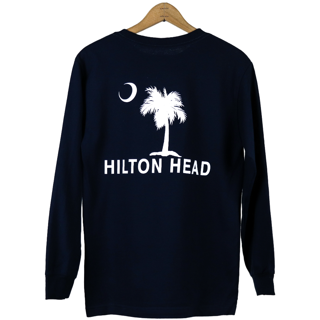 Hilton Head Palm Moon Unisex Long Sleeve T-Shirt