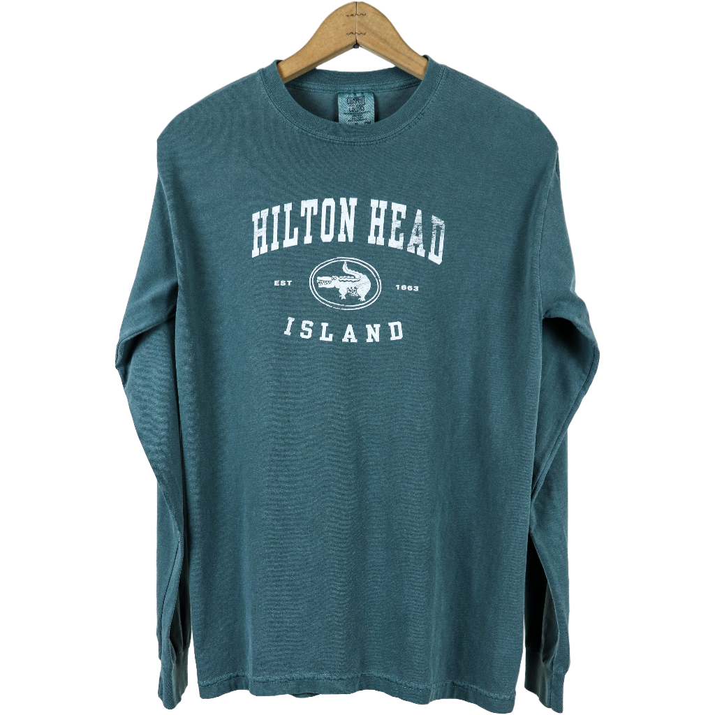 Vintage Hilton Head Island Gator Long Sleeve T-Shirt
