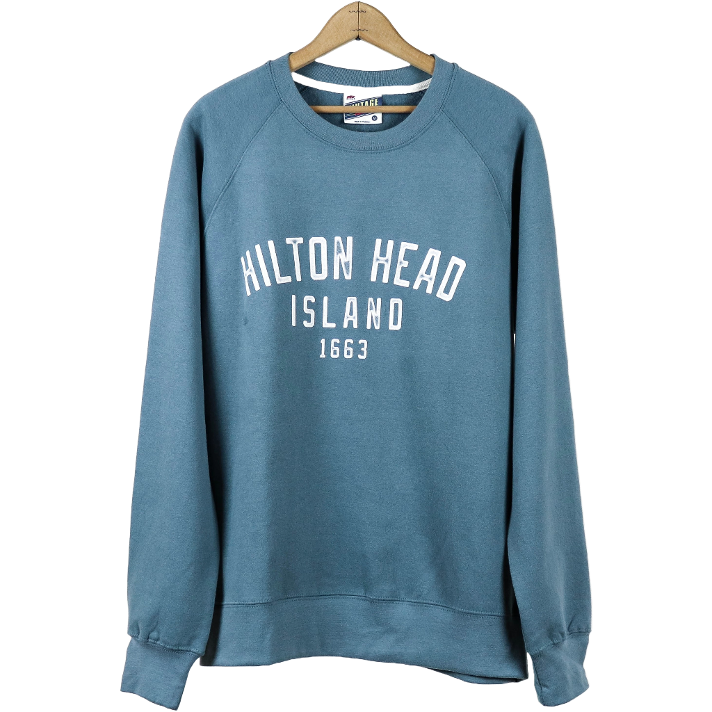 Vintage Hilton Head Island Raglan Sleeve Sweatshirt Camp Hilton Head