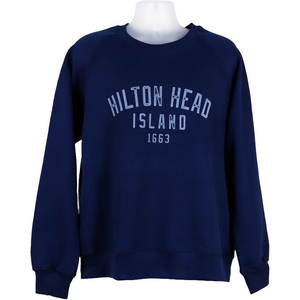 Vintage Hilton Head Island Raglan Sleeve Sweatshirt