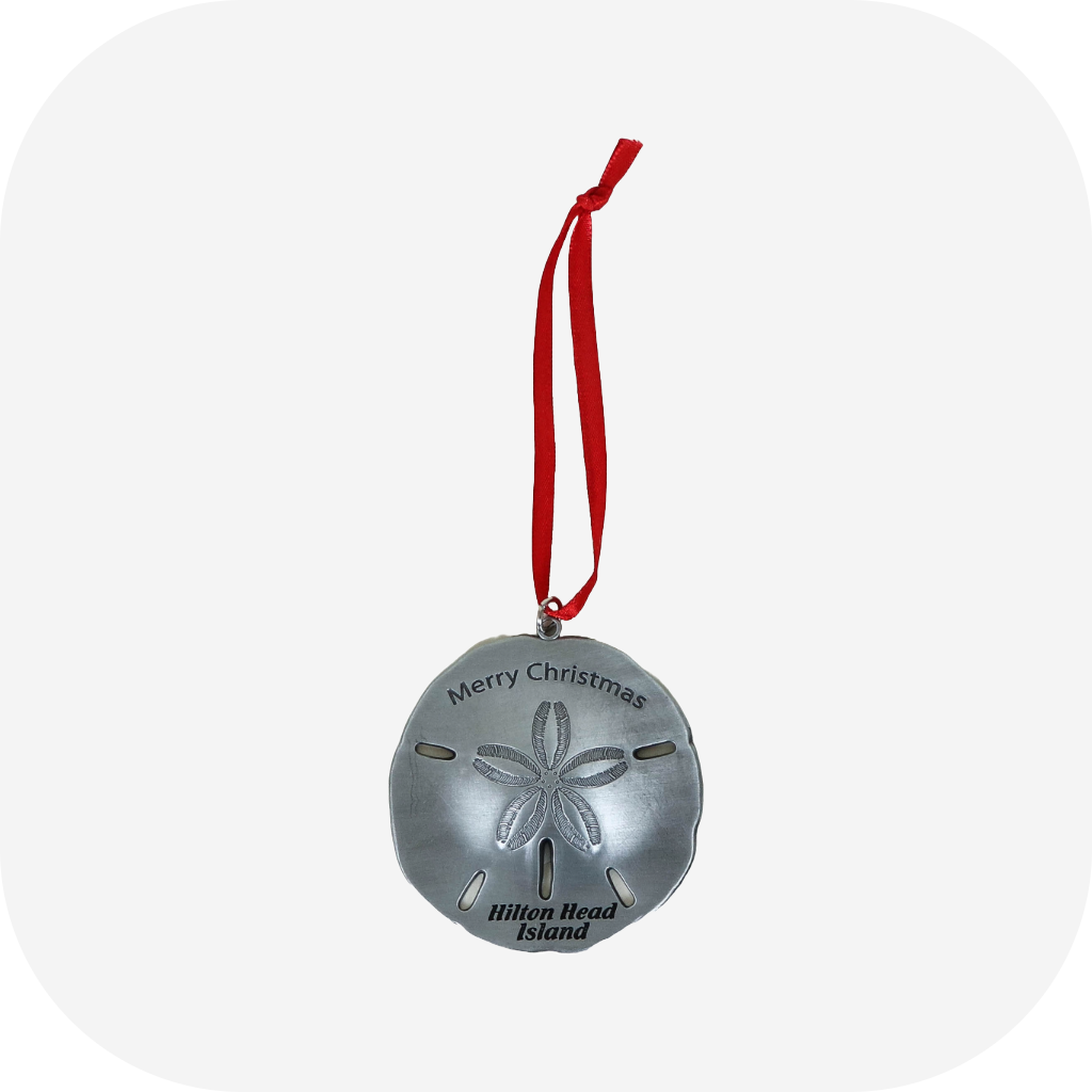 Hilton Head Island Metal Sand Dollar Ornament