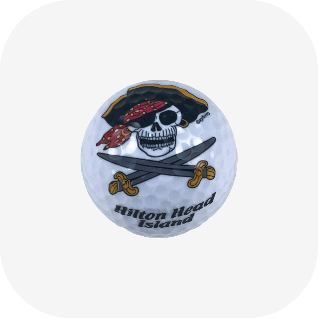 Pirate Design Hilton Head Golf Ball
