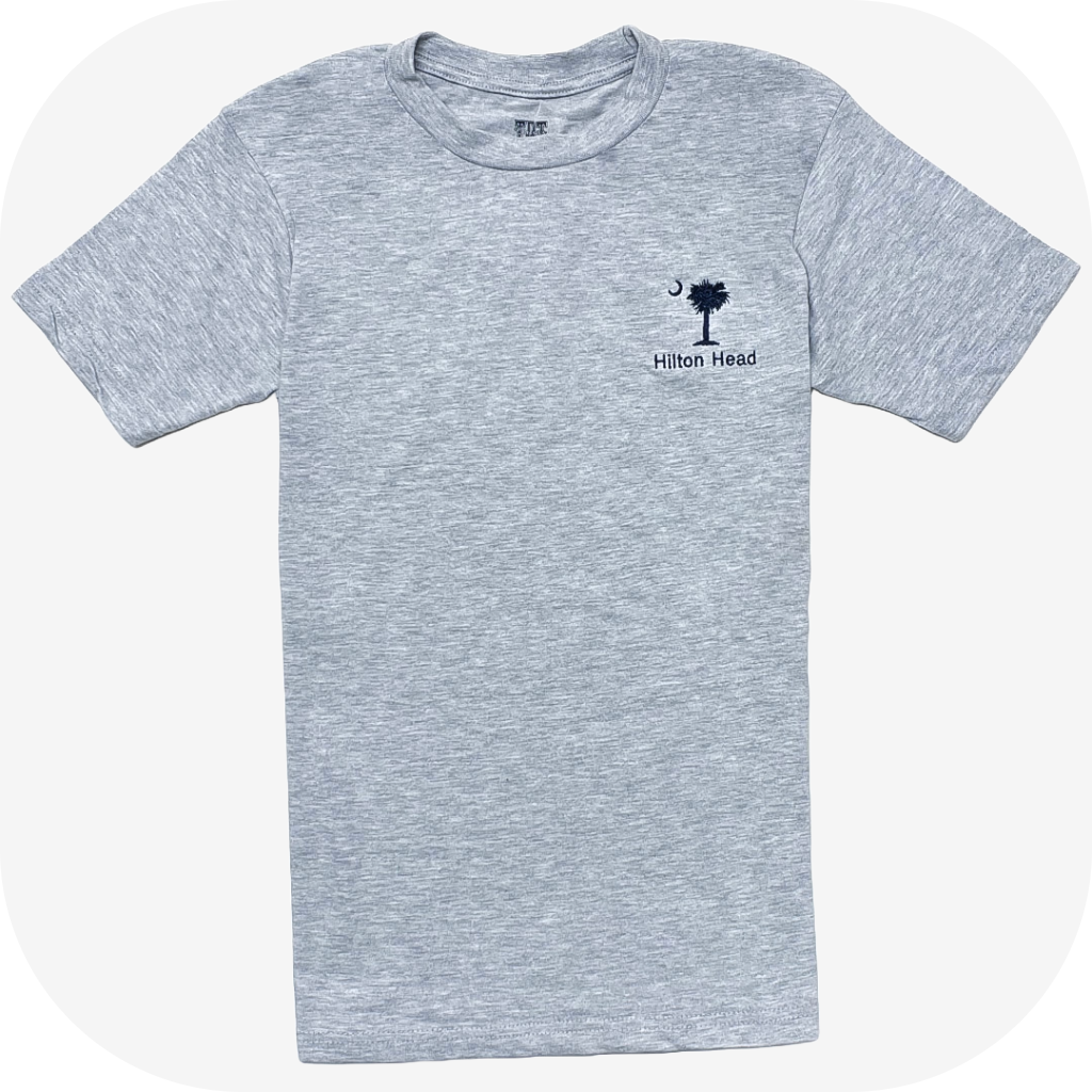 Embroidered Palm Moon Hilton Head Unisex T-Shirt