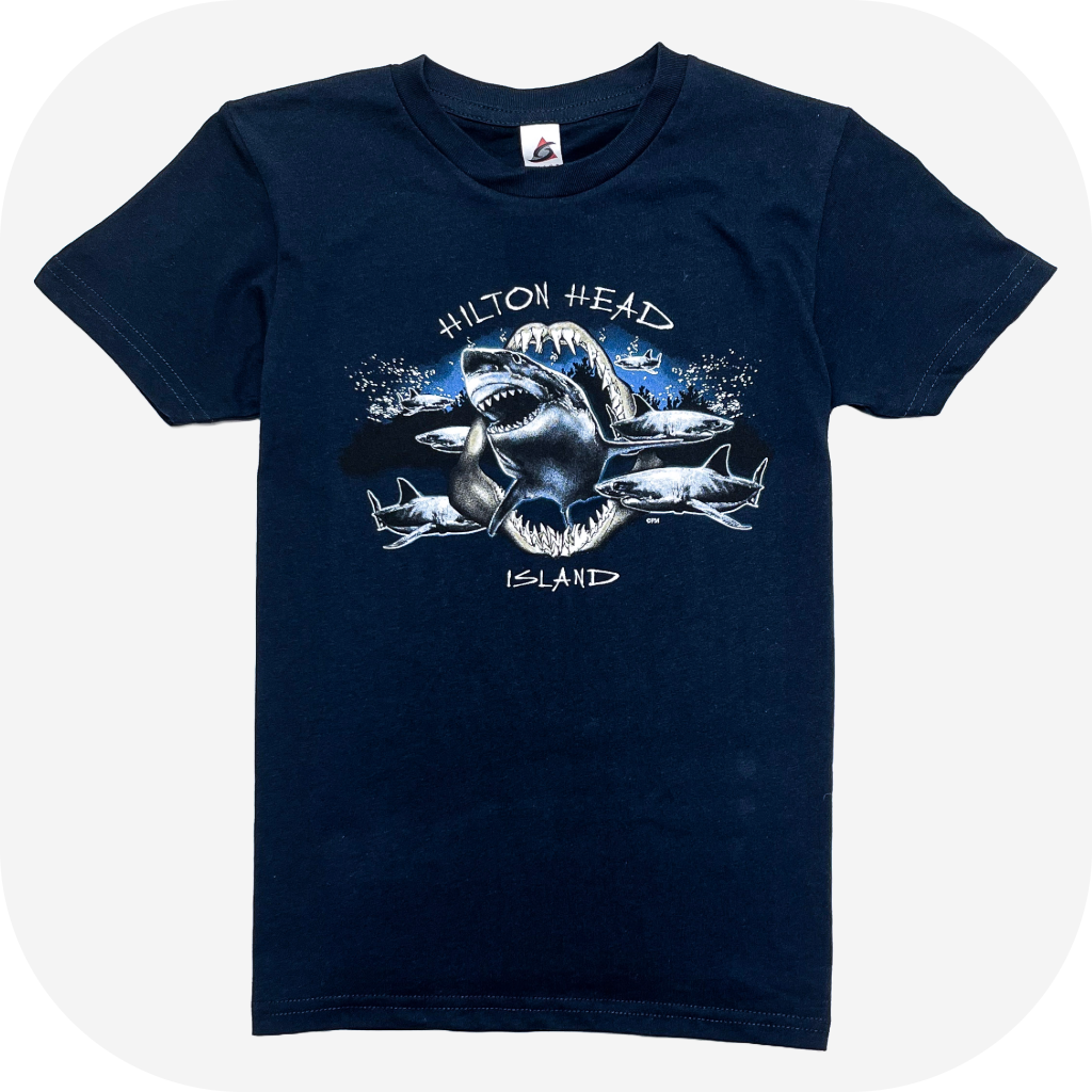 Youth Hilton Head Moon Shadow Shark T-Shirt