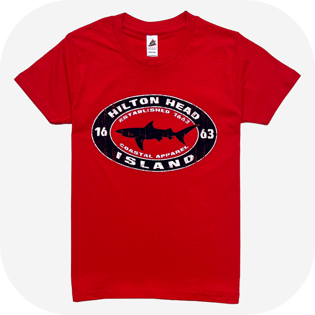Youth Hilton Head Tic Tac Shark T-Shirt