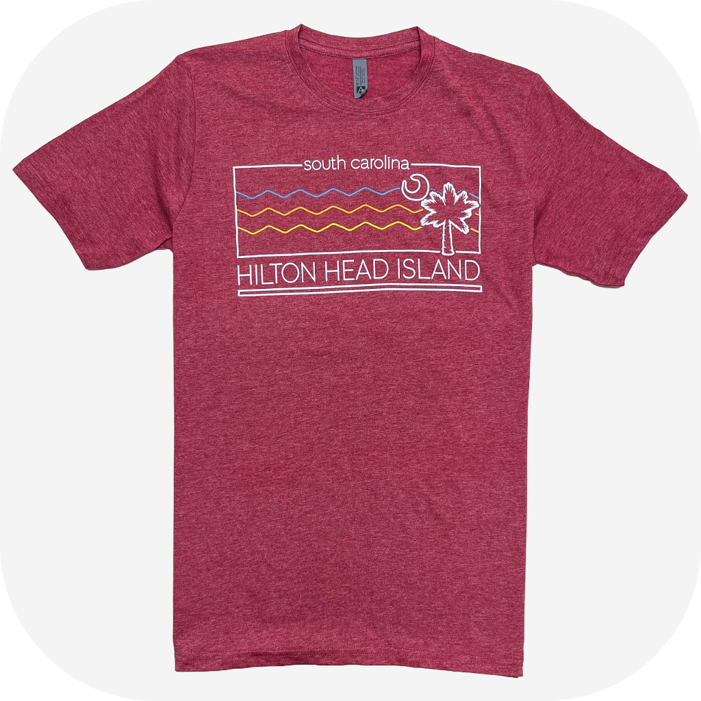 McNulty Hilton Head Island Palm Moon Wave T-Shirt
