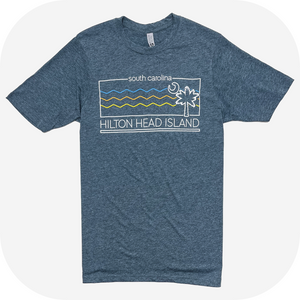 McNulty Hilton Head Island Palm Moon Wave T-Shirt