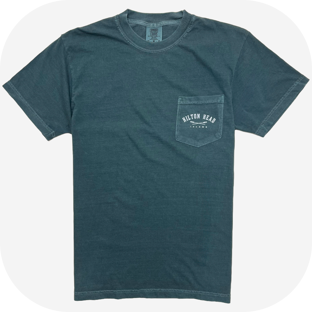 Hilton Head Island Vintage Pocket Arch Oars T-Shirt