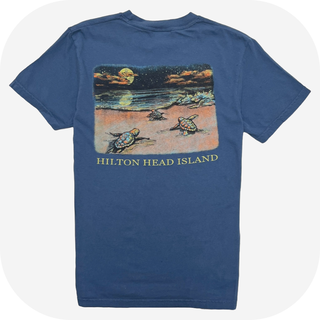 Hilton Head Island Night Sky Turtle T-Shirt