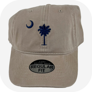 Unisex Palm and Moon Hilton Head Island Hat