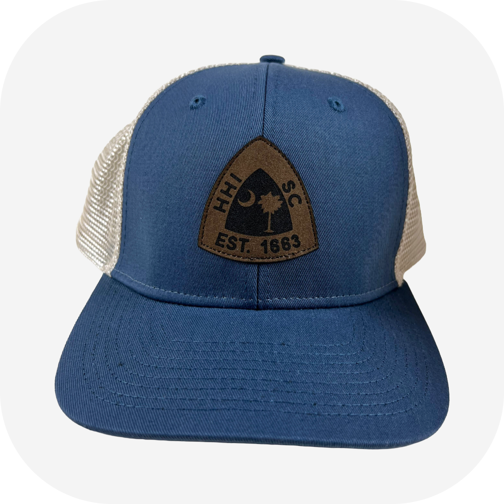 HHI Palm and Moon Leather Patch Hat