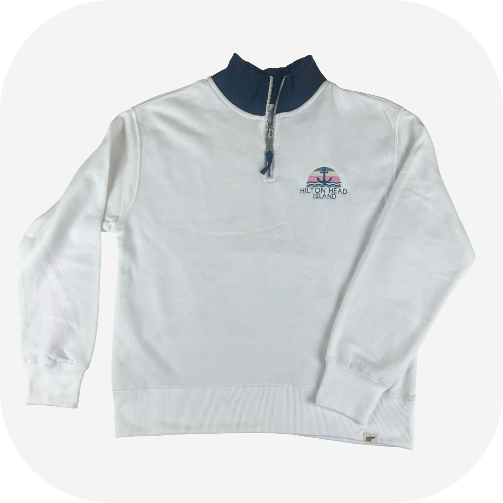 Hilton Head Island Women's Embroidered Anchor 1/4 Zip
