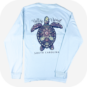 Bubbly Sea Turtle Long Sleeve T-Shirt