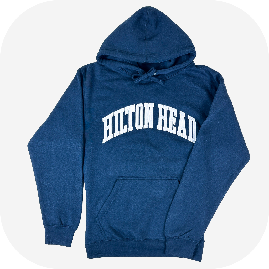 Arch Applique Hooded Sweatshirt