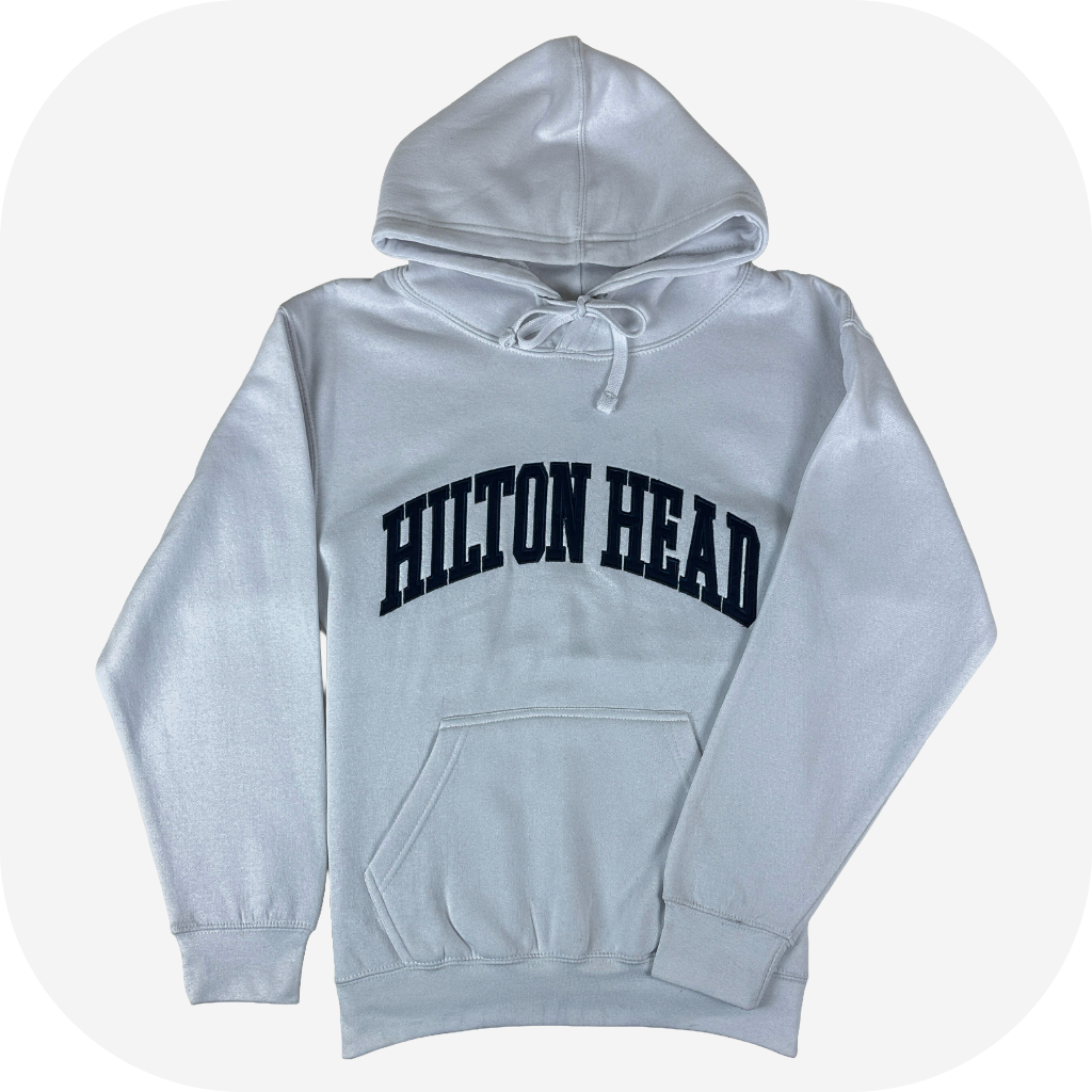 Arch Applique Hooded Sweatshirt