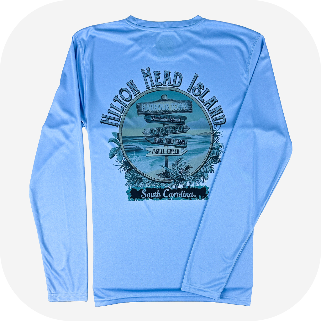 Injunction Beach Sign UPF Long Sleeve T-Shirt
