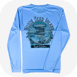 Injunction Beach Sign UPF Long Sleeve T-Shirt