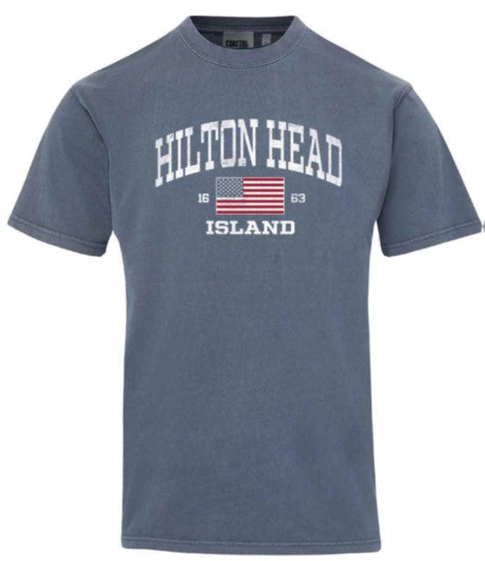 Vintage Flag Hilton Head T-Shirt