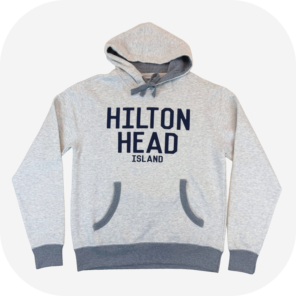 Hilton Head Island Contrast Pull Hooded Sweatshirt