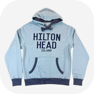 Hilton Head Island Contrast Pull Hooded Sweatshirt