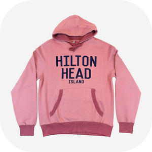 Hilton Head Island Contrast Pull Hooded Sweatshirt