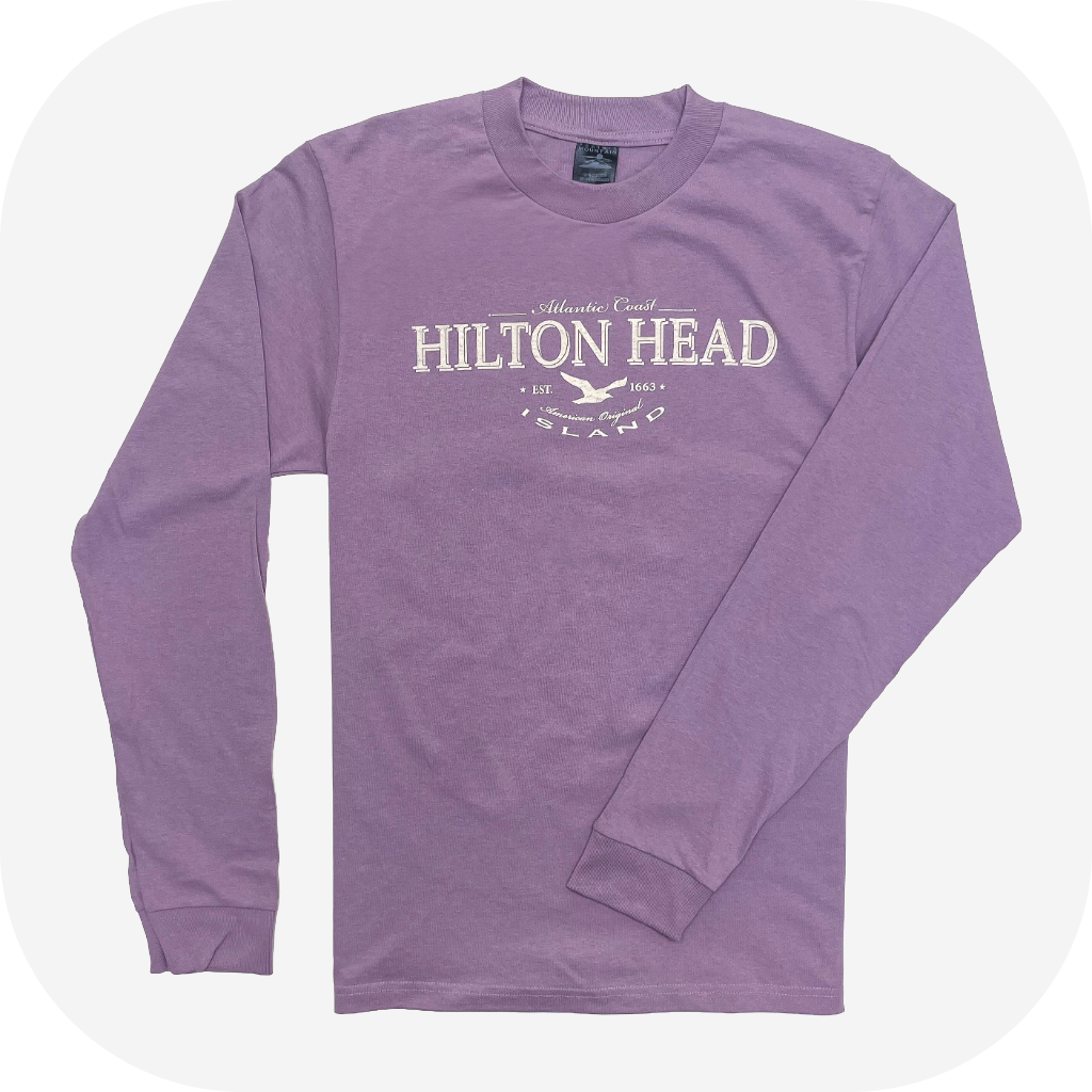 Hilton Head Island Seagull Long Sleeve T-Shirt