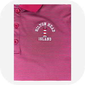 Men's Hilton Head Lighthouse Stripe Polo