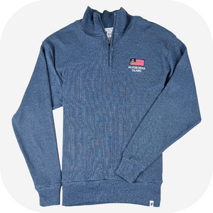 Hilton Head Embroidered Flag 1/4 Zip Sweatshirt
