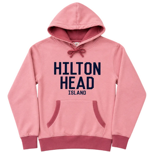Hilton Head Island Contrast Pull Hooded Sweatshirt