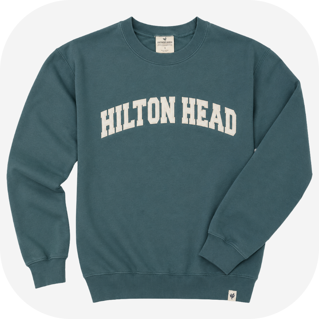 Hilton Head Applique Arch Crewneck Sweatshirt