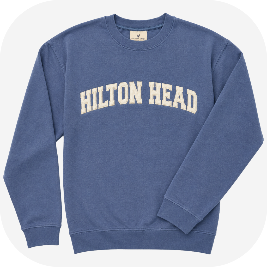 Hilton Head Applique Arch Crewneck Sweatshirt