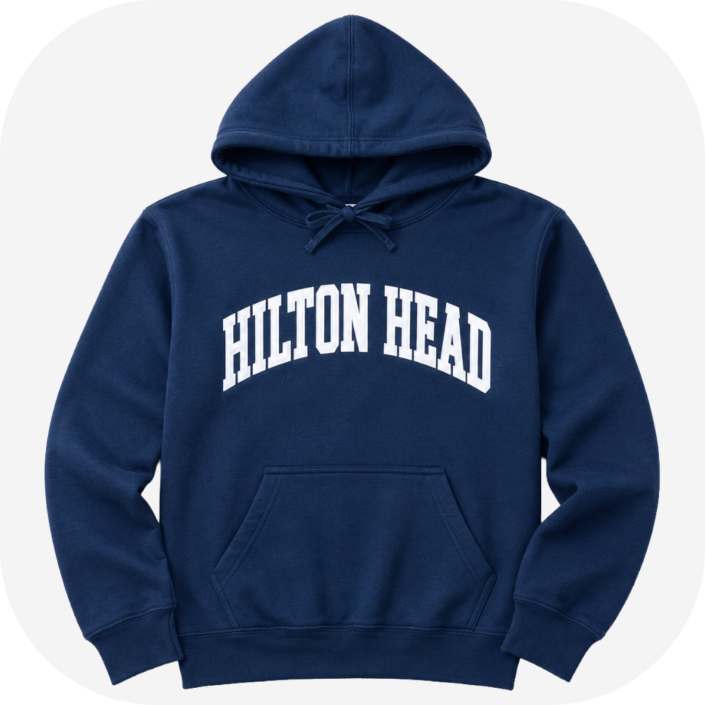 Hilton Head Arch Applique Hooded Sweatshirt