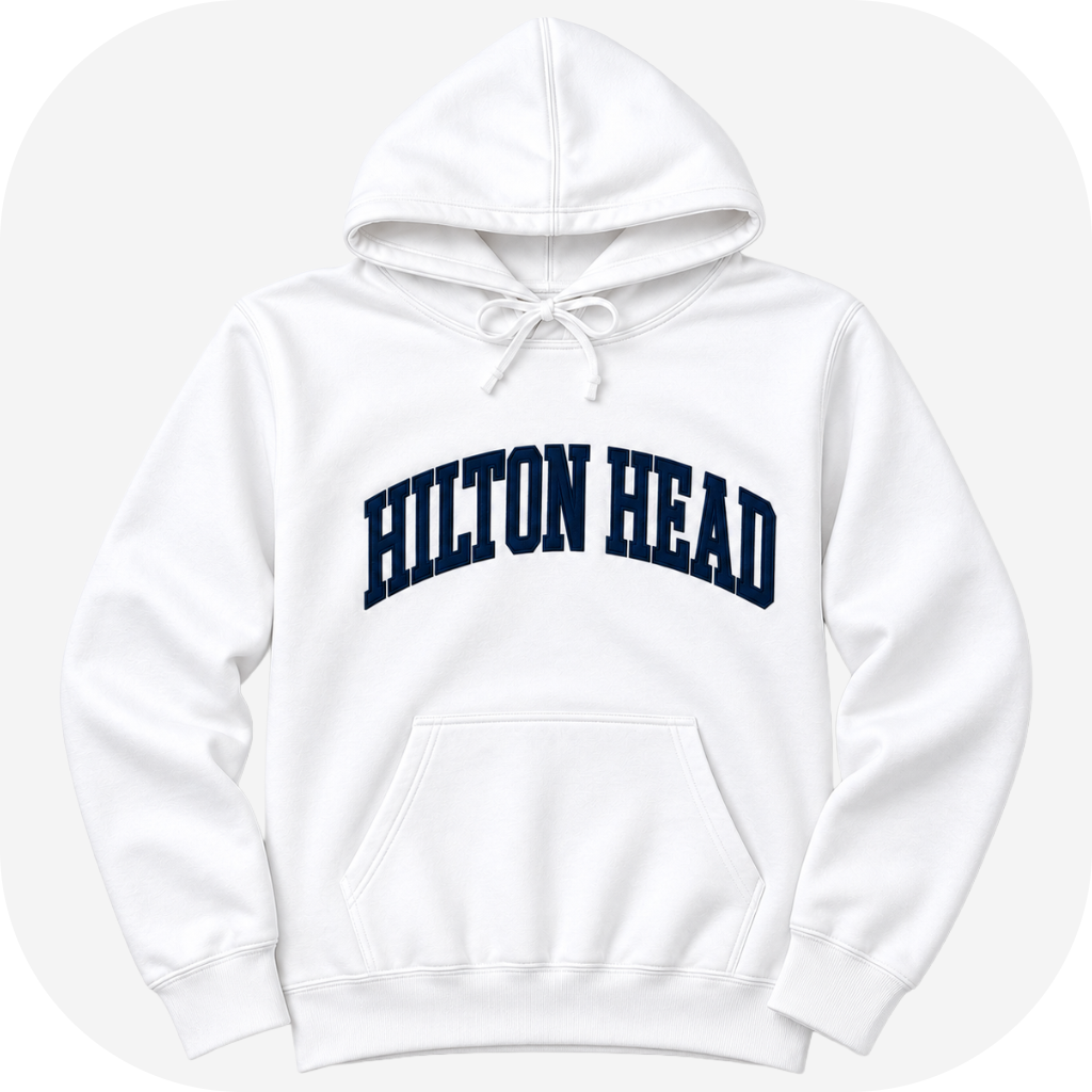 Hilton Head Arch Applique Hooded Sweatshirt