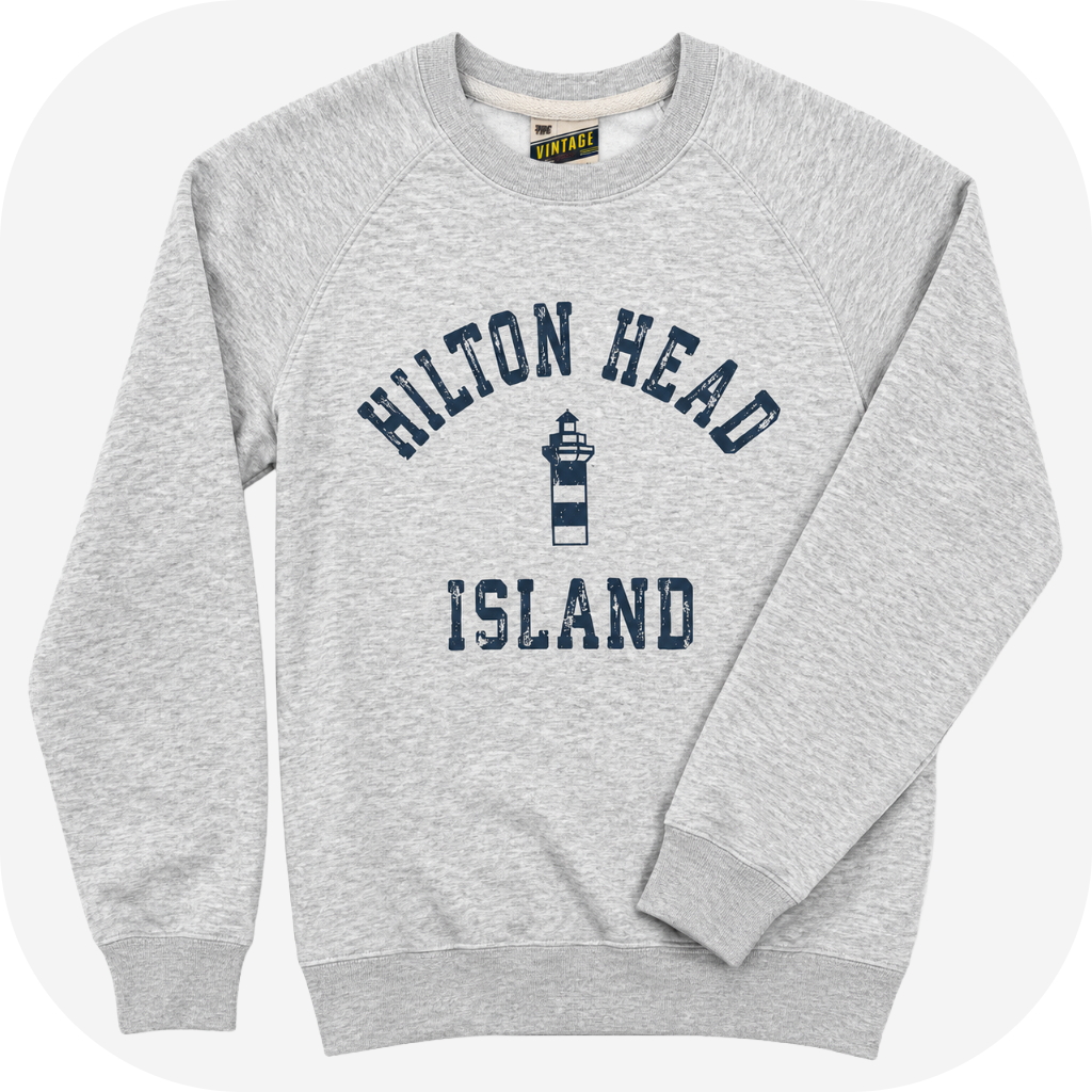 Vintage Hilton Head Island Fleece Lighthouse Sweatshirt