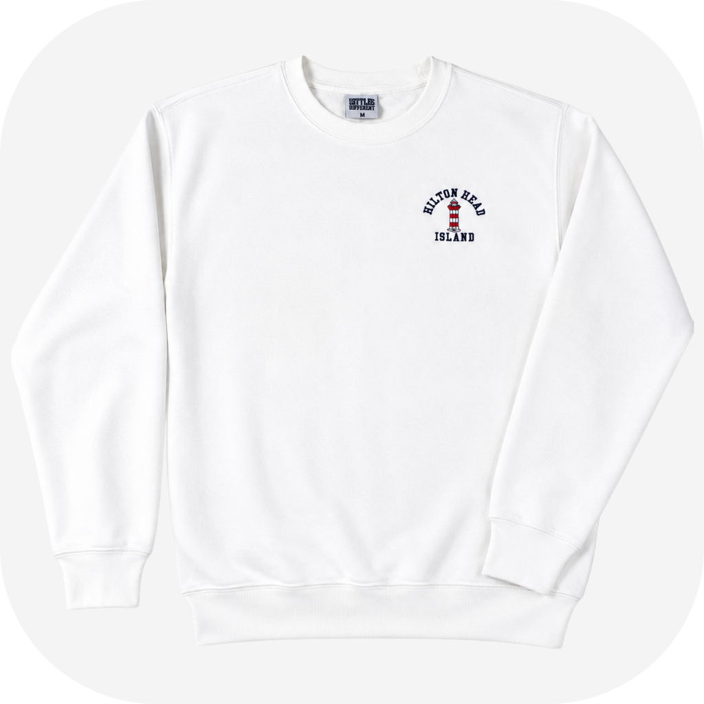 Embroidered Lighthouse Hilton Head Island Crewneck