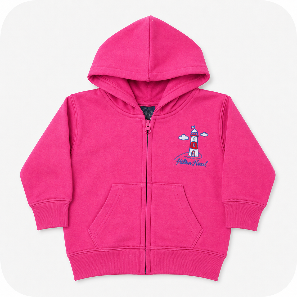 Toddler Hilton Head Lighthouse Zip Up Hoodie