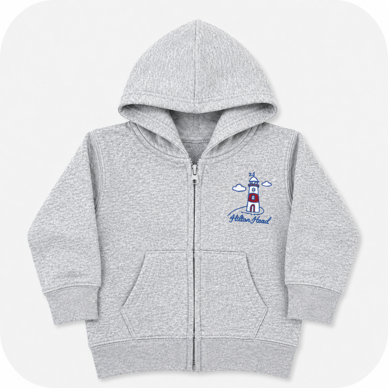 Toddler Hilton Head Lighthouse Zip Up Hoodie