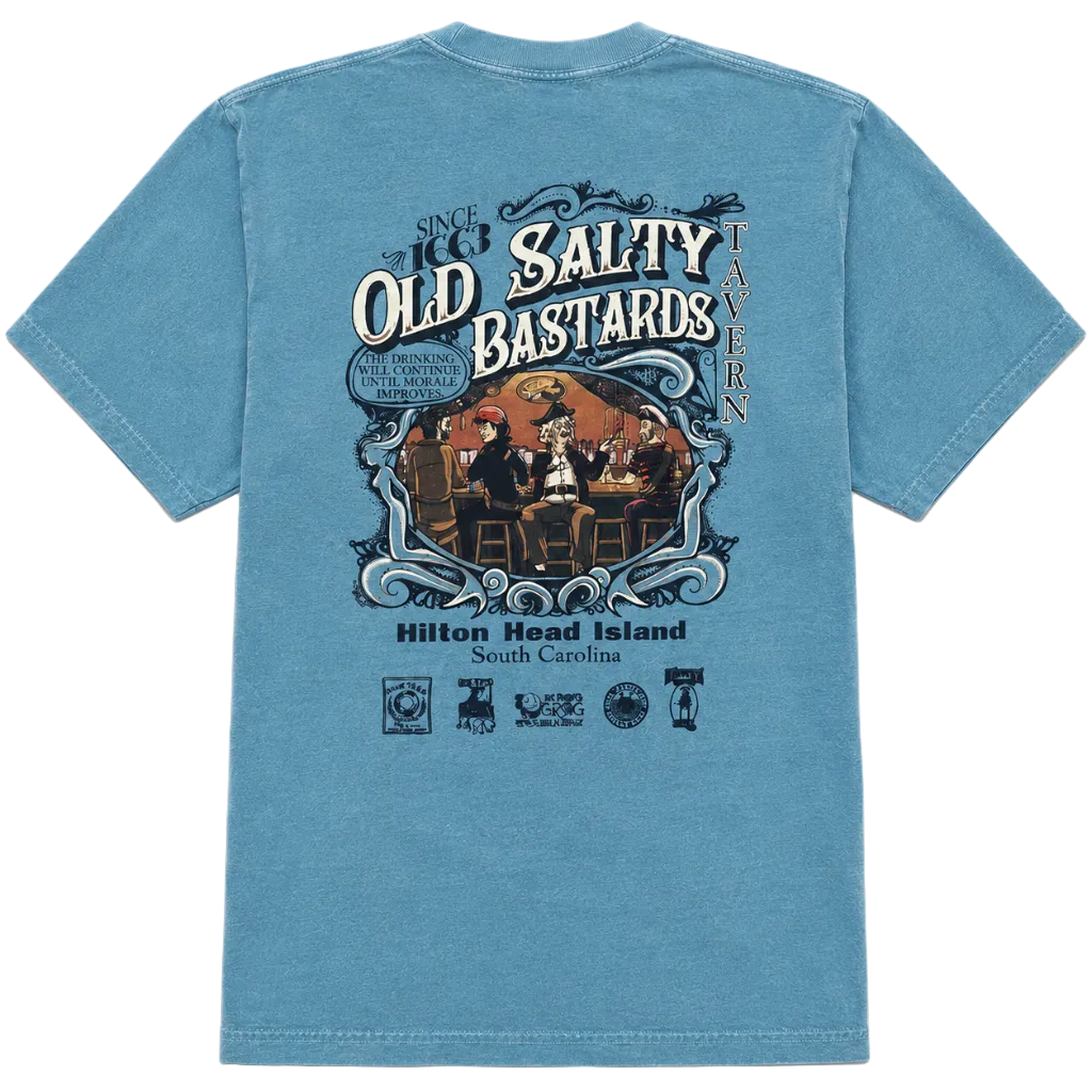 Vintage Old Salty Bastards Tavern Hilton Head T-Shirt
