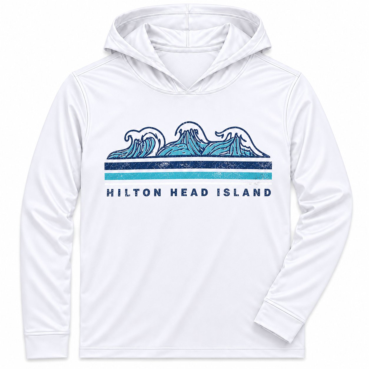 Hilton Head UPF Max Wave Long Sleeve Hooded T-Shirt