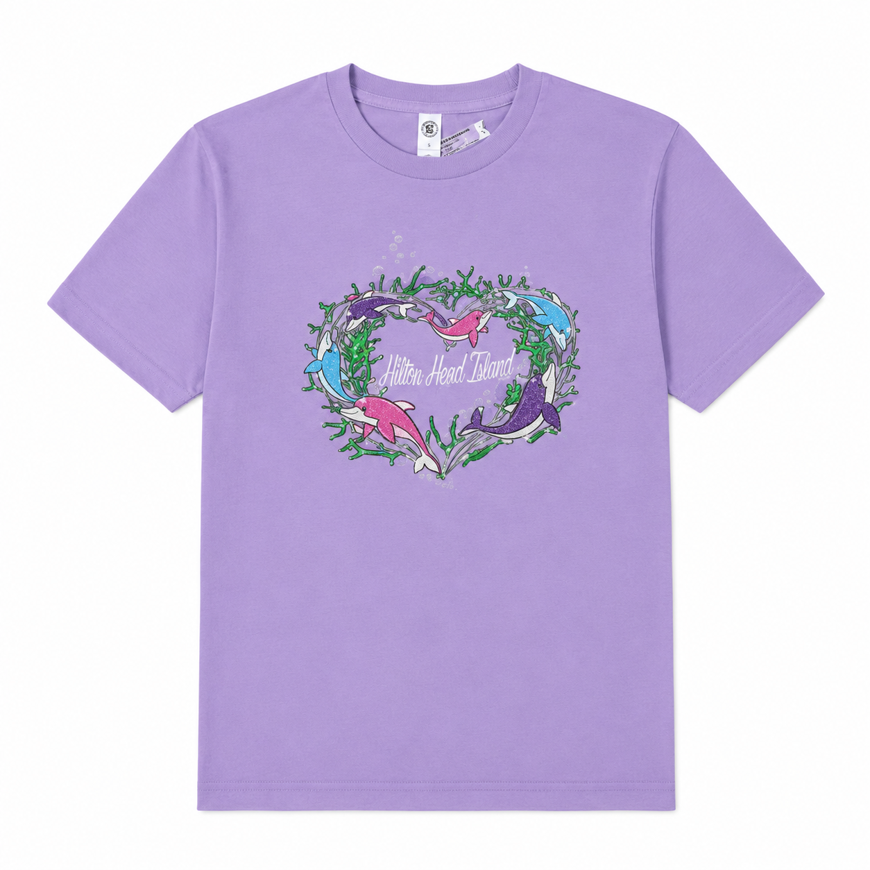 Youth Hilton Head Rosey Posey Dolphin Glow-In-The-Dark T-Shirt