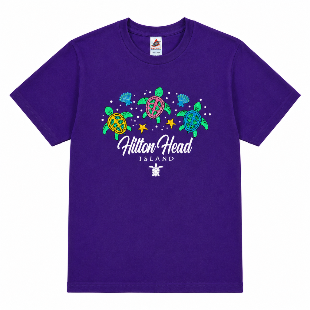 Youth Hilton Head Island Darling Turtle Glow-In-The-Dark T-Shirt