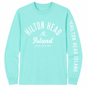 Rhombus Wave Hilton Head Island Long Sleeve T-Shirt