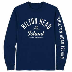 Rhombus Wave Hilton Head Island Long Sleeve T-Shirt