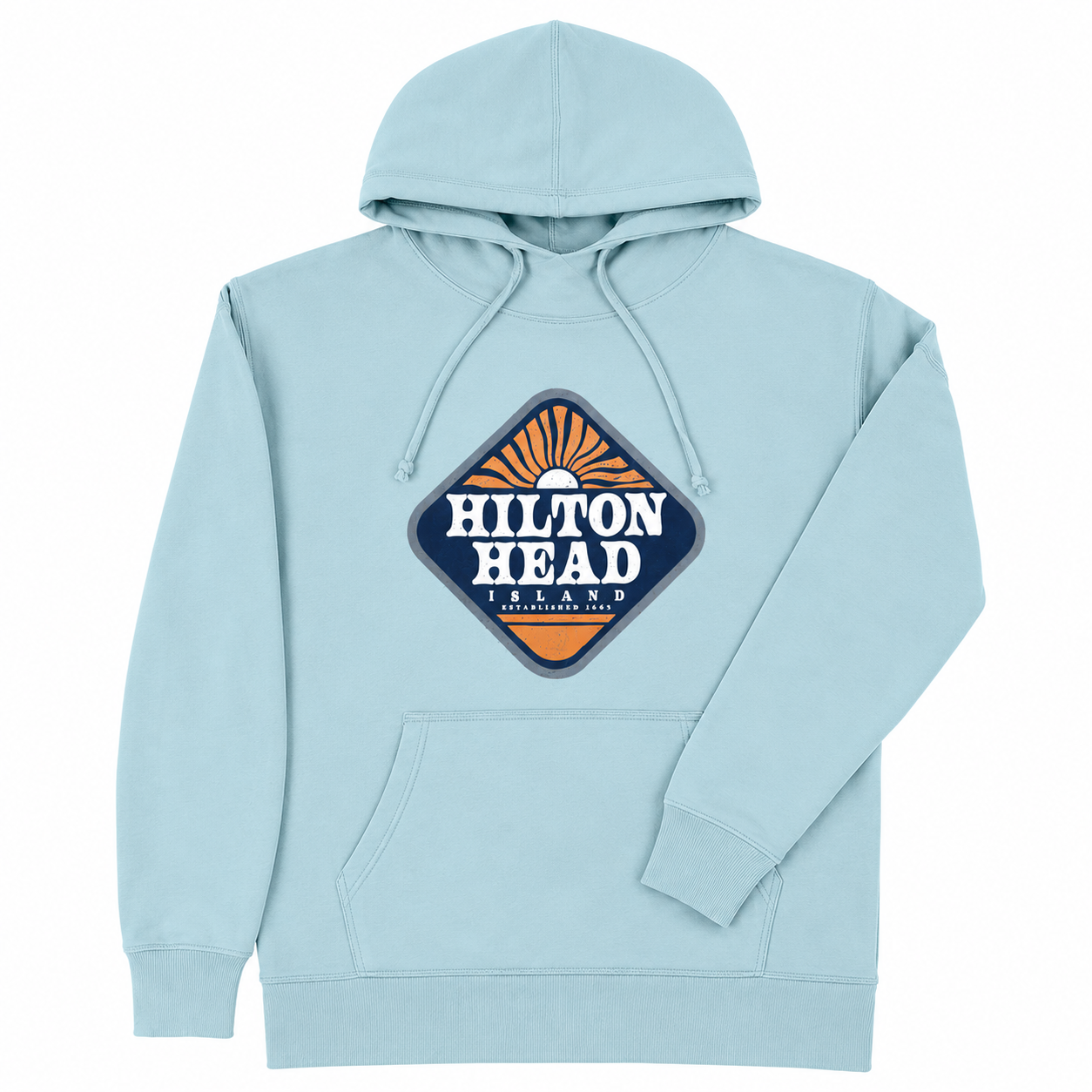 Women's Hilton Head Mellow Sun Scuba Hoodie Long-Sleeve Tee