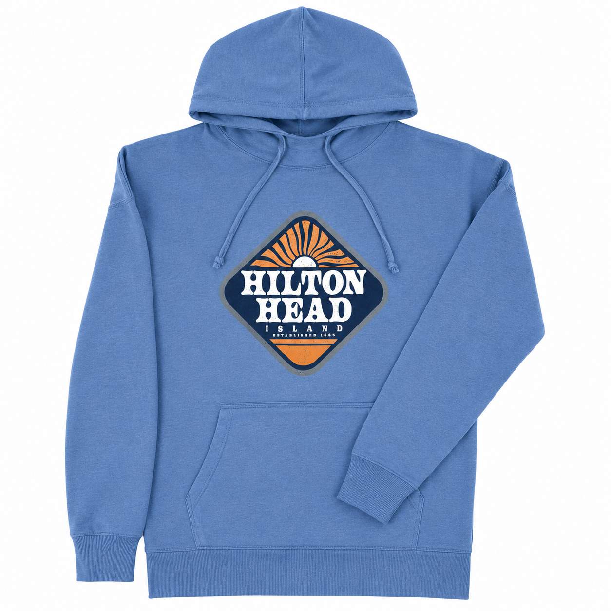 Women's Hilton Head Mellow Sun Scuba Hoodie Long-Sleeve Tee