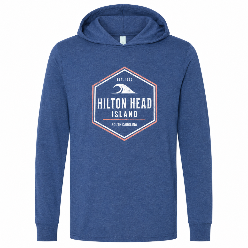 Hilton Head Island Hobbs Wave Long Sleeve Hoodie