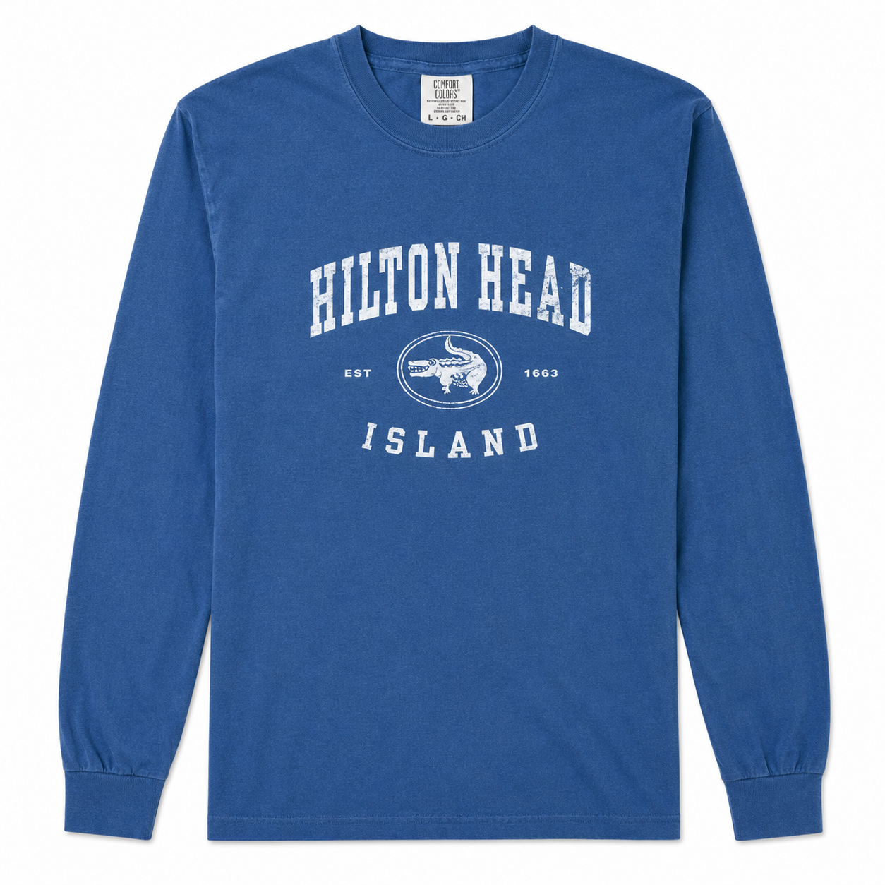 Vintage Hilton Head Island Gator Long Sleeve T-Shirt