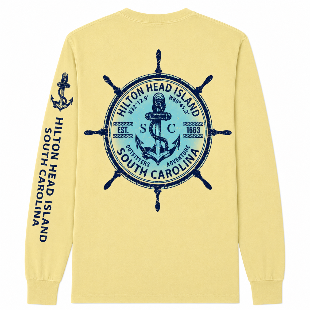 Hilton Head Island Wheelhouse Long Sleeve T-Shirt